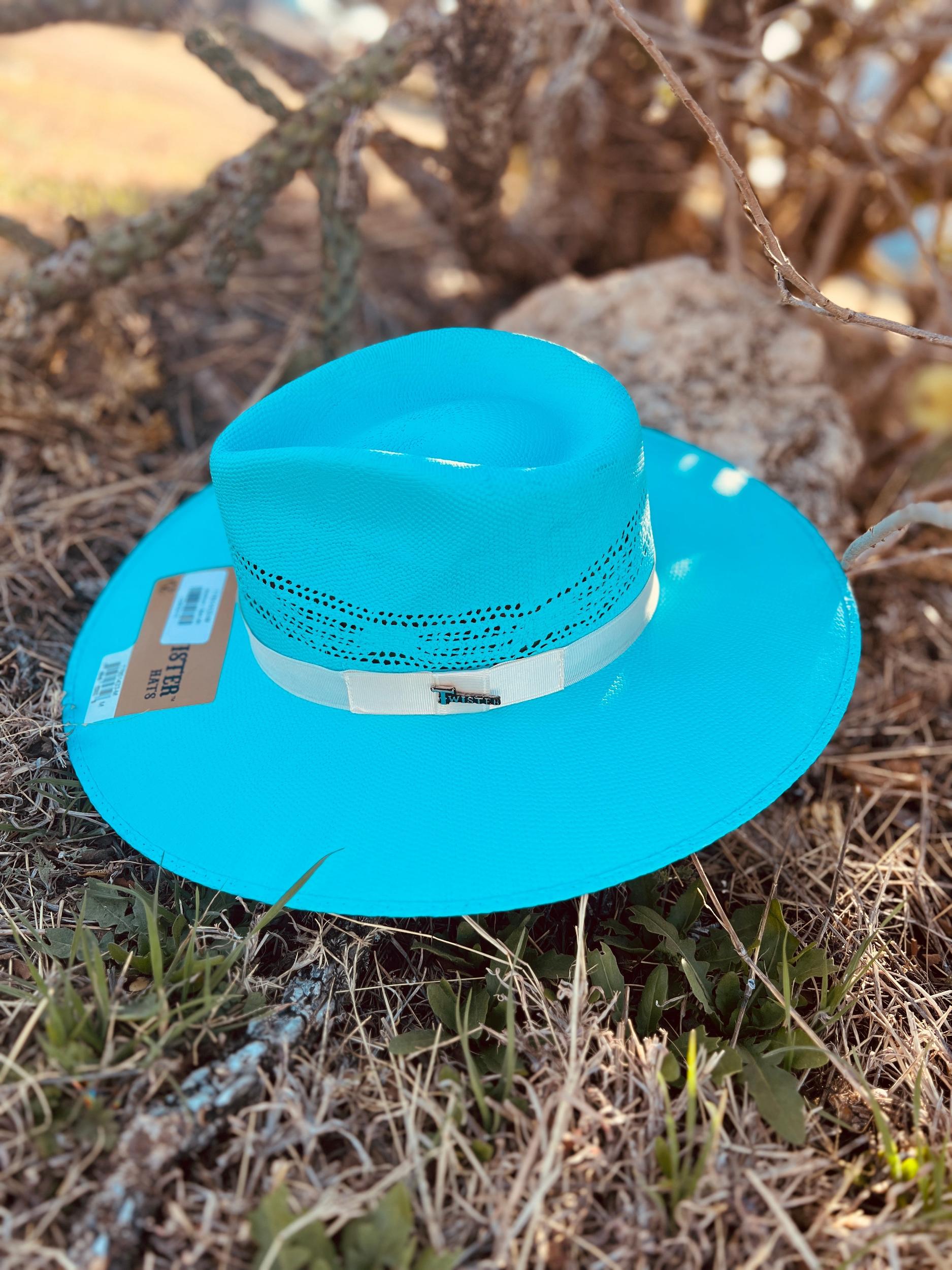 Rolling Around In The Turquoise Straw Hat Product Image