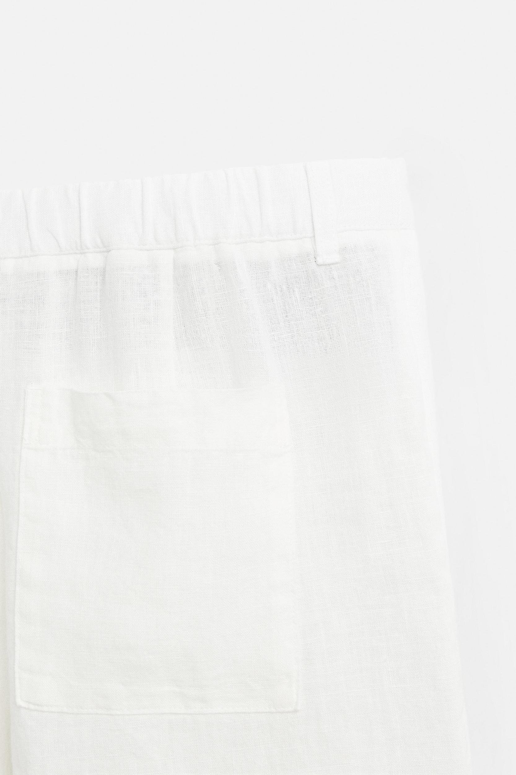 RELAXED FIT 100% LINEN PANTS Product Image