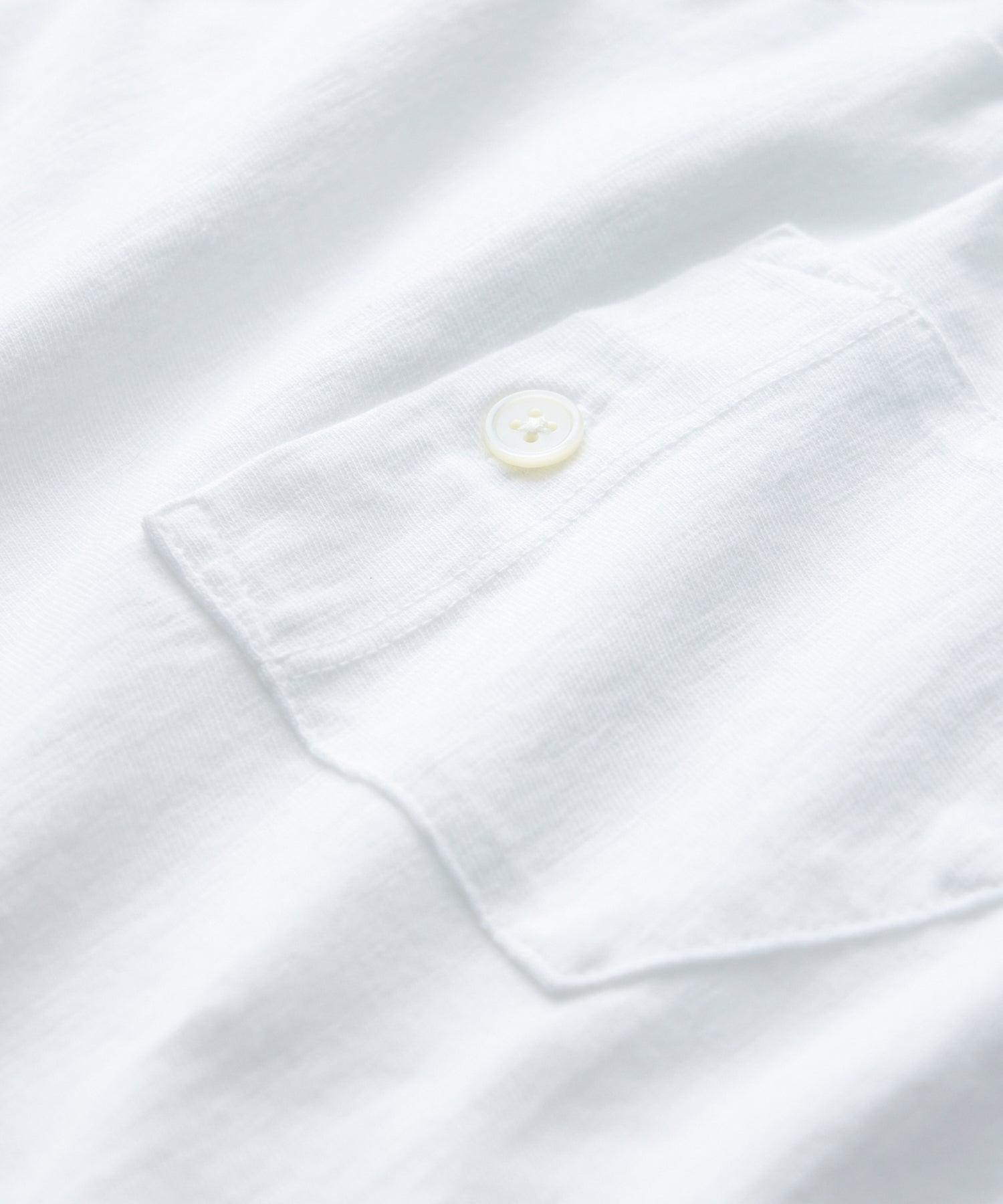 Made in L.A. Homespun Slub Pocket Tee in White Product Image