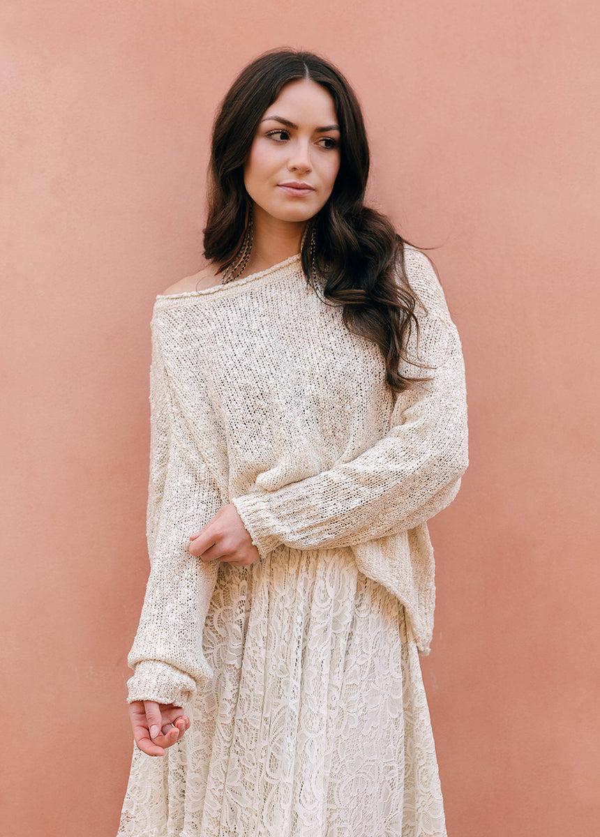 Selah Sweater in Ecru Female Product Image