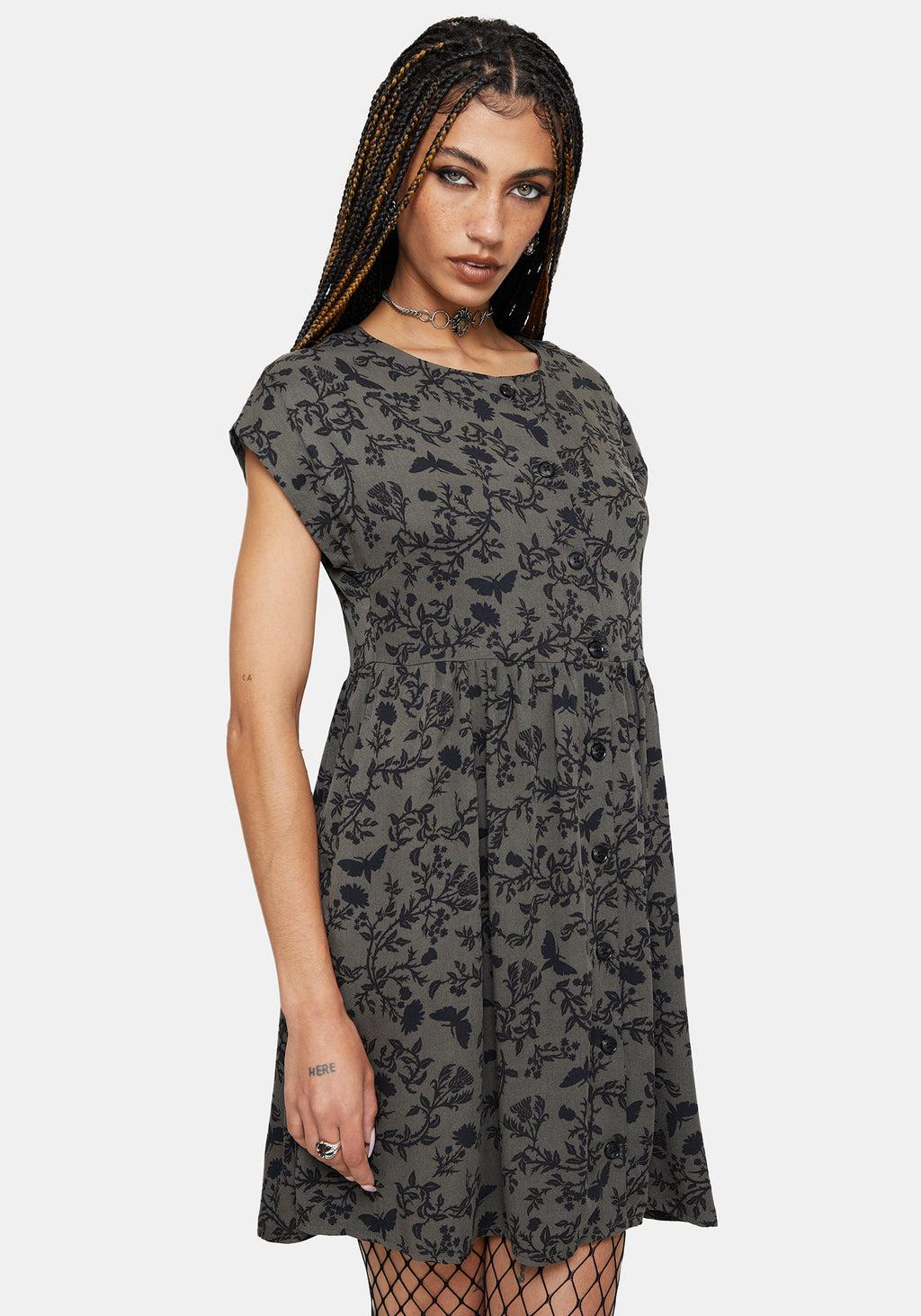 Morgana Mini Dress - Green Product Image