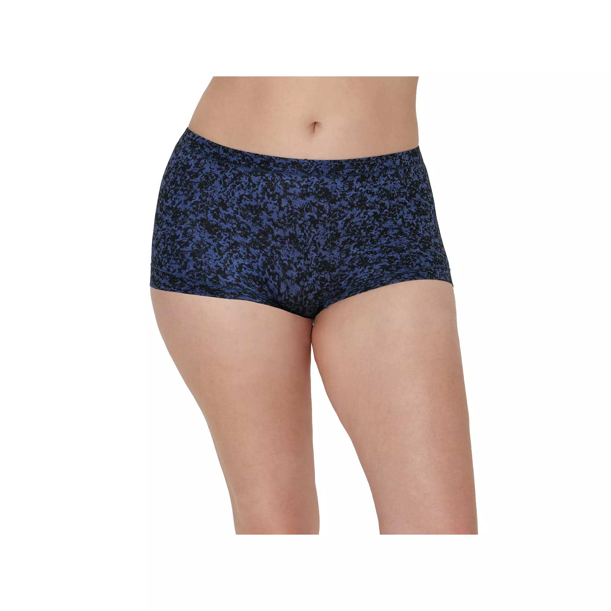 Women’s Maidenform® Microfiber Boyshort Underwear 40774, Women's, Black Texture Print Product Image