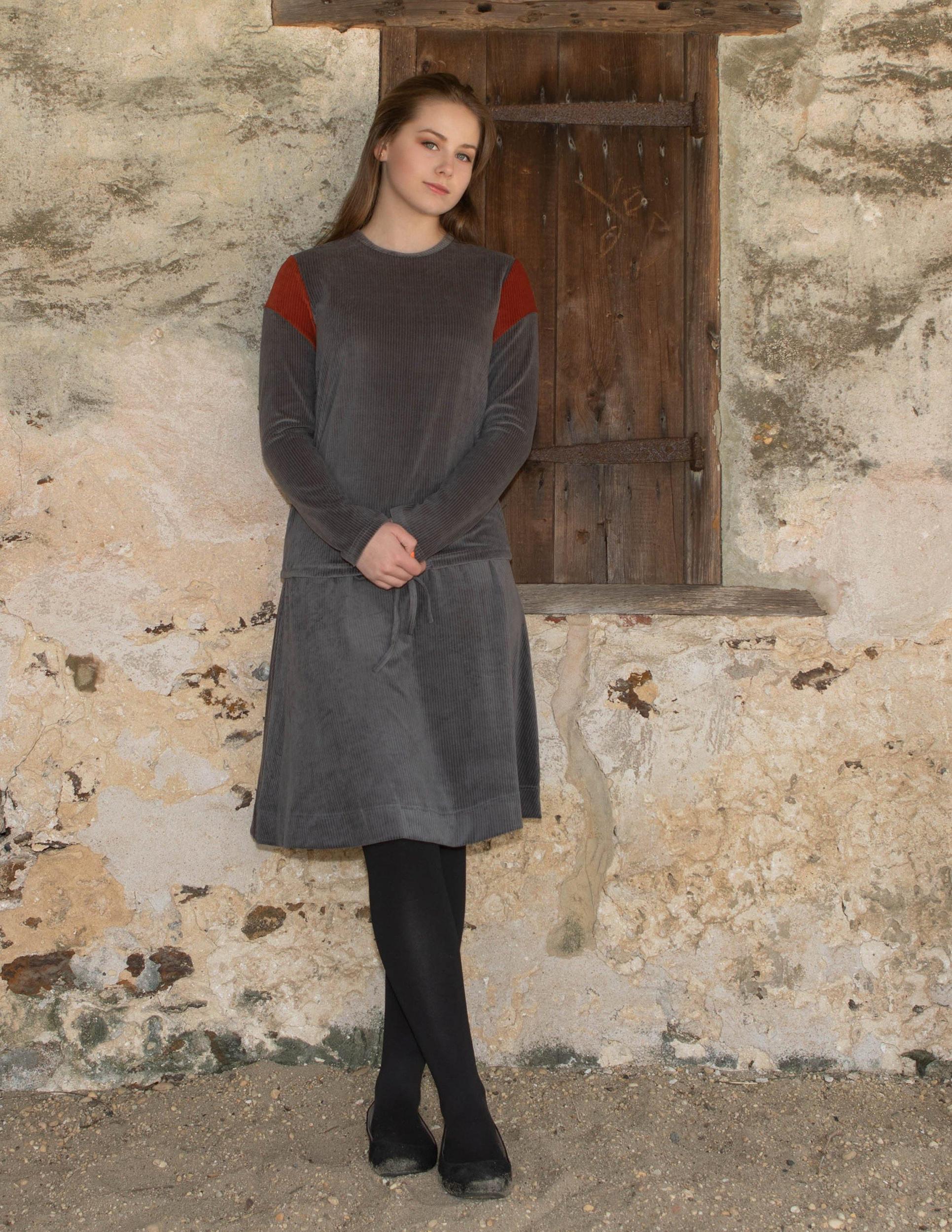 Lilac Designz Ribbed A-line Skirt Product Image