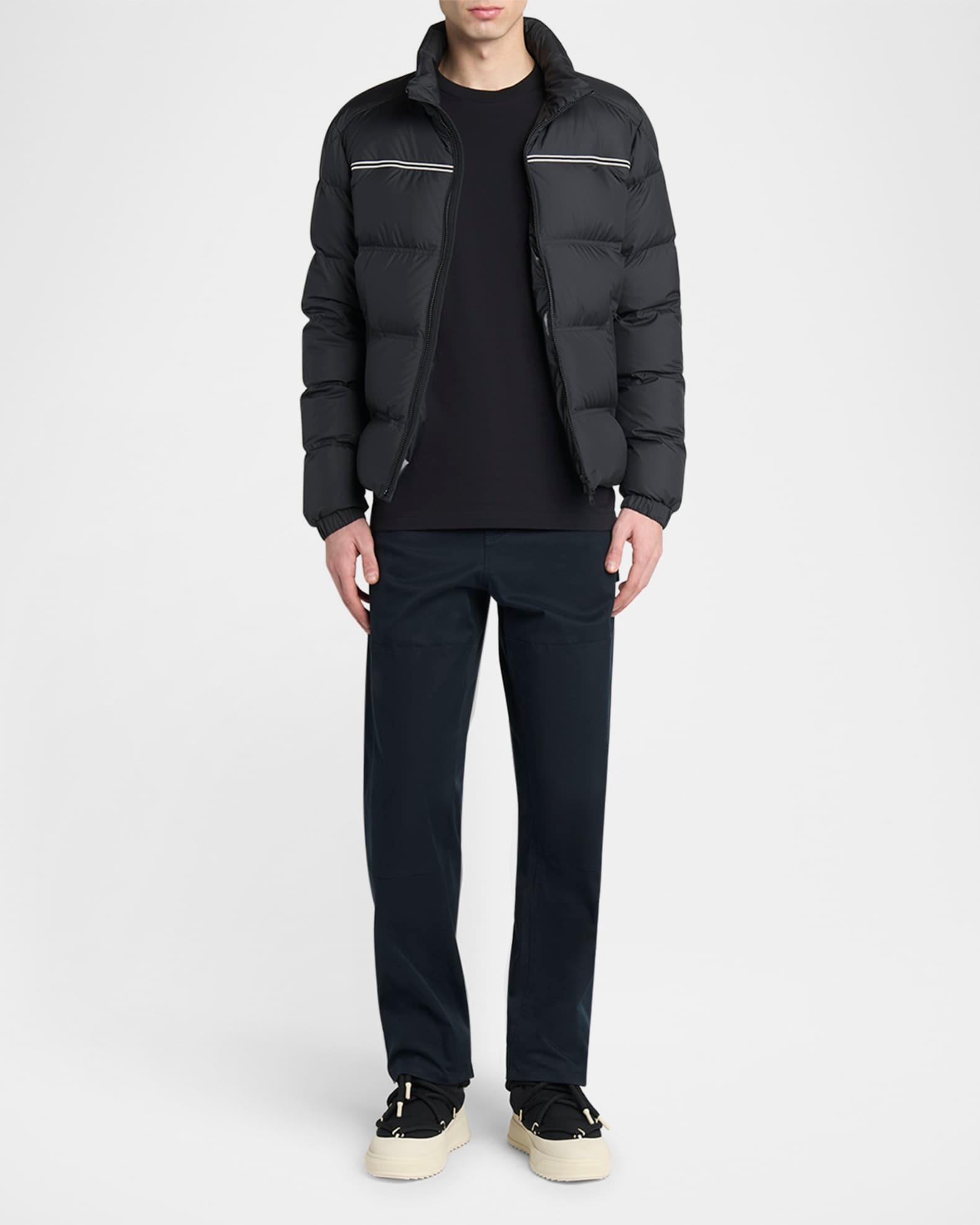 Men's Cotton Triple Logo Patch Crewneck T-Shirt Product Image