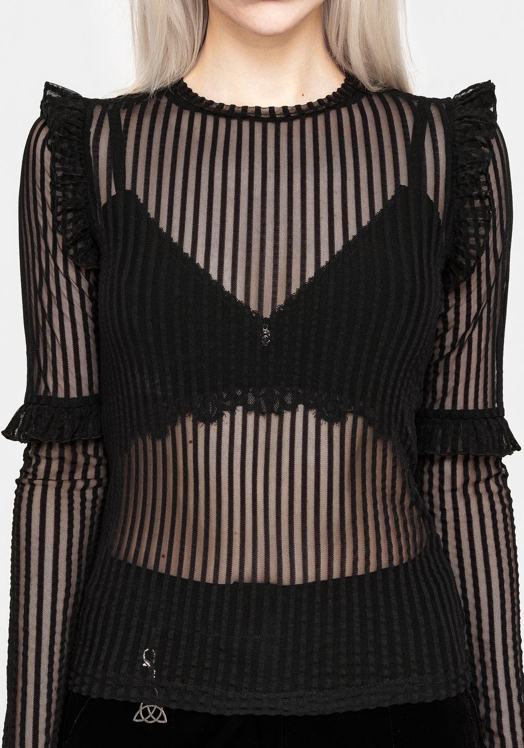 Mourning Ruffle Top Product Image