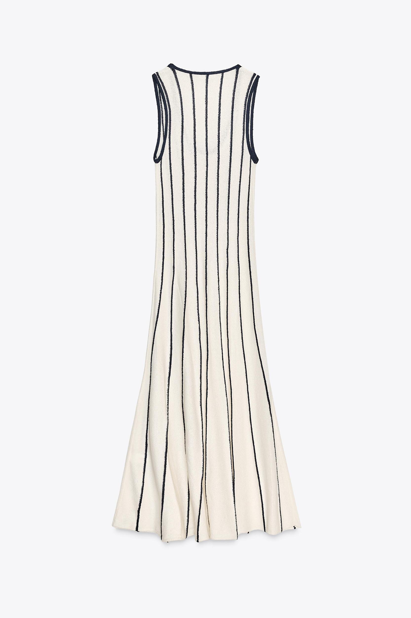 CUT-OUT KNIT MIDI DRESS Product Image