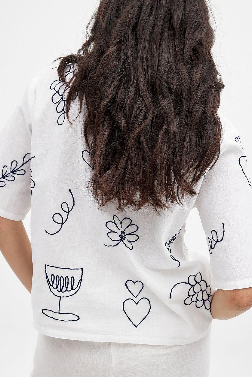 Embroidery Detail Shirt Product Image