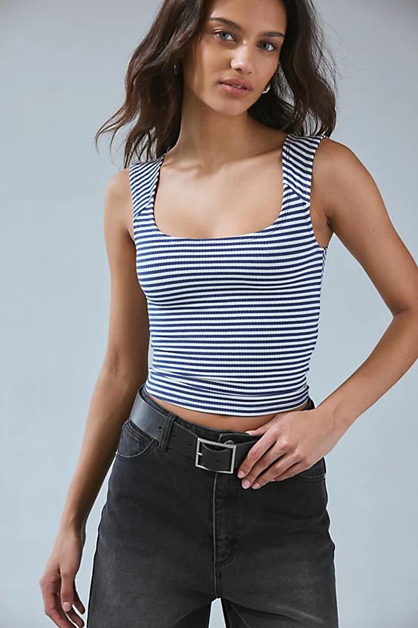 BDG Ribbed Square Neck Tank Top Womens at Urban Outfitters Product Image