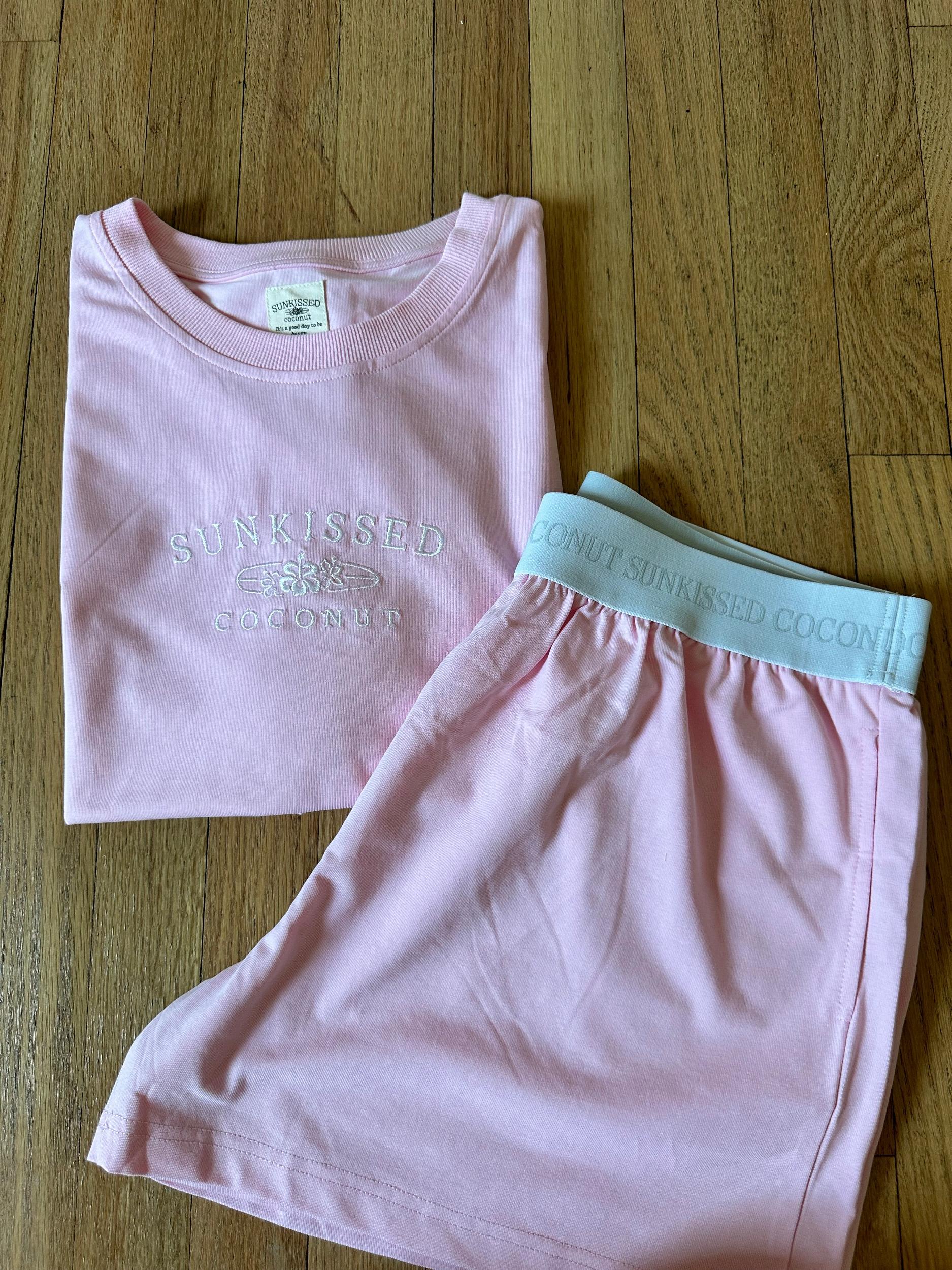 Blair Pink Basic Watercolor Shorts Product Image