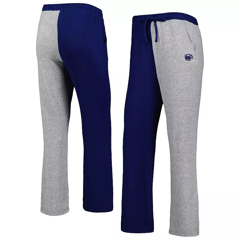 Women's ZooZatz Navy/Gray Penn State Nittany Lions Colorblock Cozy Tri-Blend Lounge Pants, Size: XL, Blue Product Image
