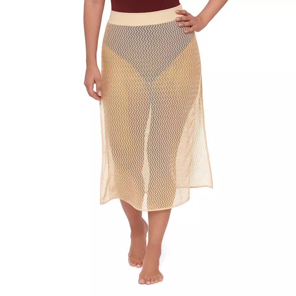 Women's S3 Swim Crochet Skirt with Side Slits,  Product Image