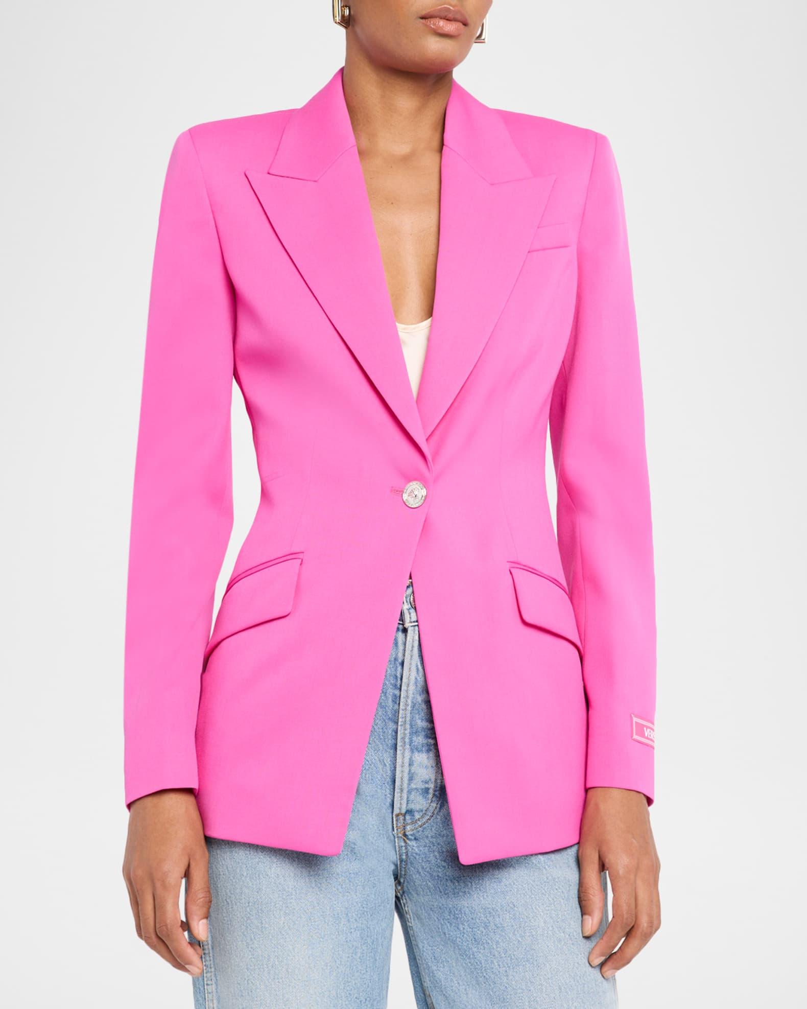 Wool Gabardine Single-Breasted Informal Jacket Product Image