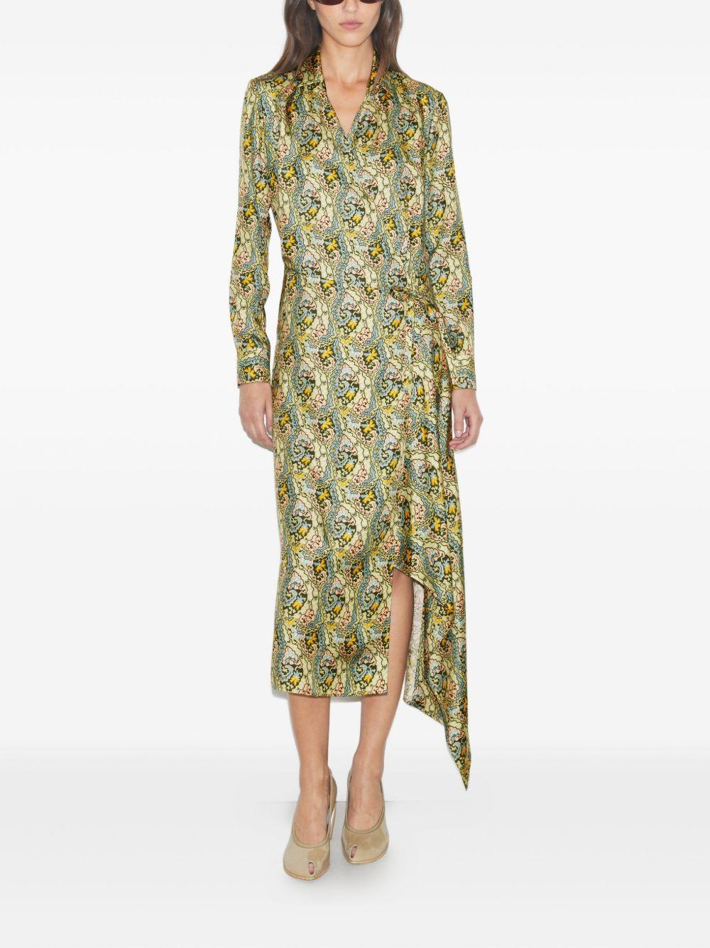 paisley-print wrap dress Product Image