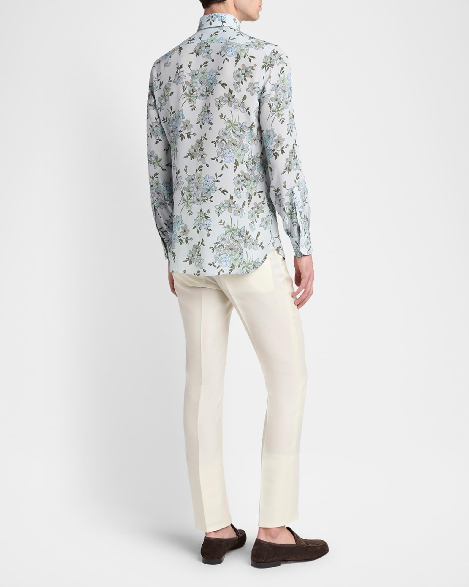 Men's St Tropez Silk Floral Sport Shirt Product Image