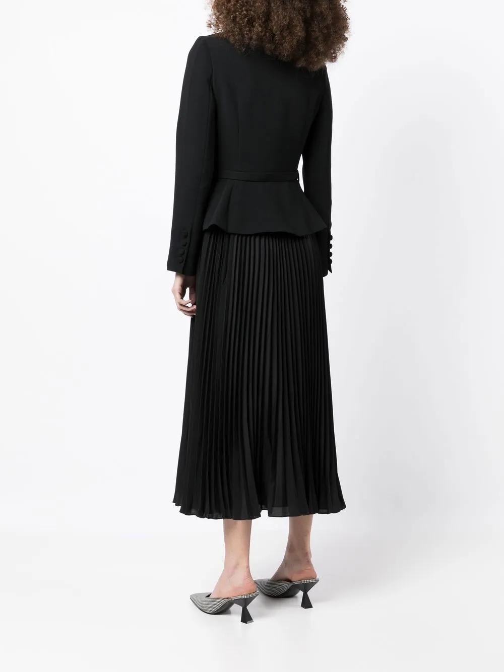 ruched crepe midi dress Product Image