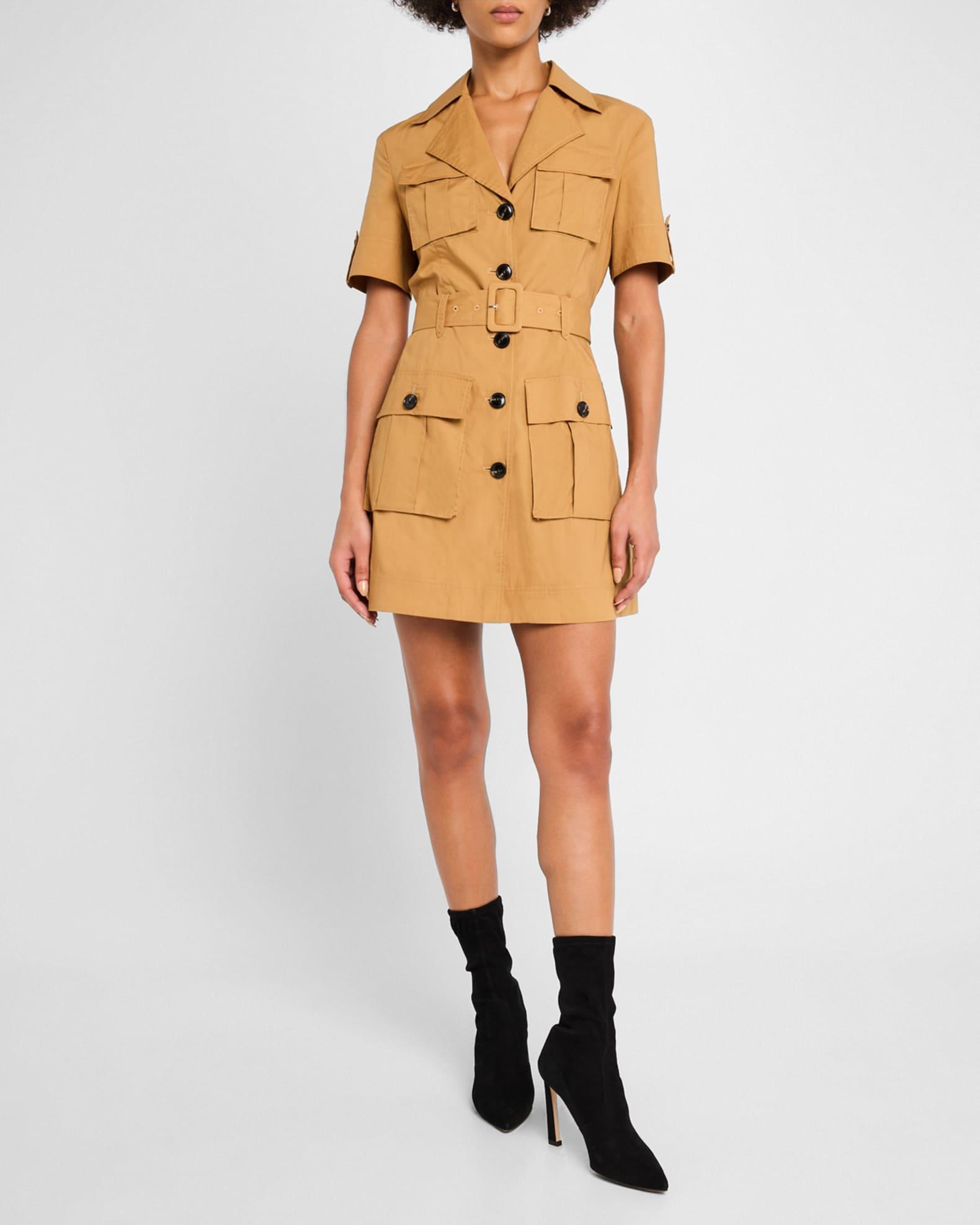 Colleen Button-Front Safari Shirtdress Product Image