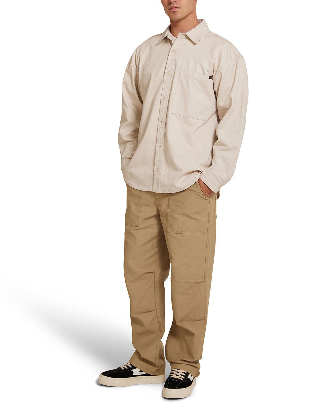 Frizell Twill Shirt - Dirty White Product Image