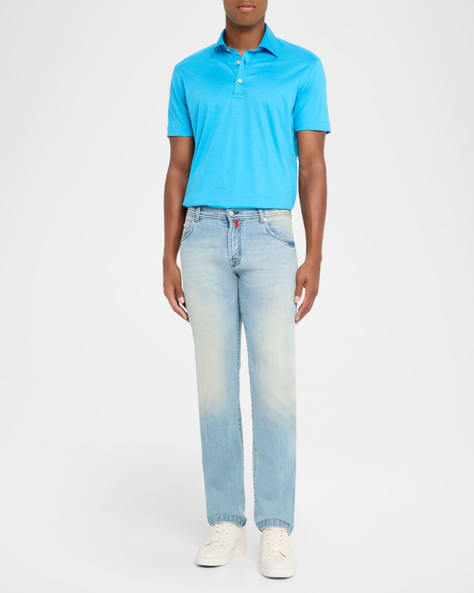 Men's Cotton Classic-Fit Polo Shirt Product Image