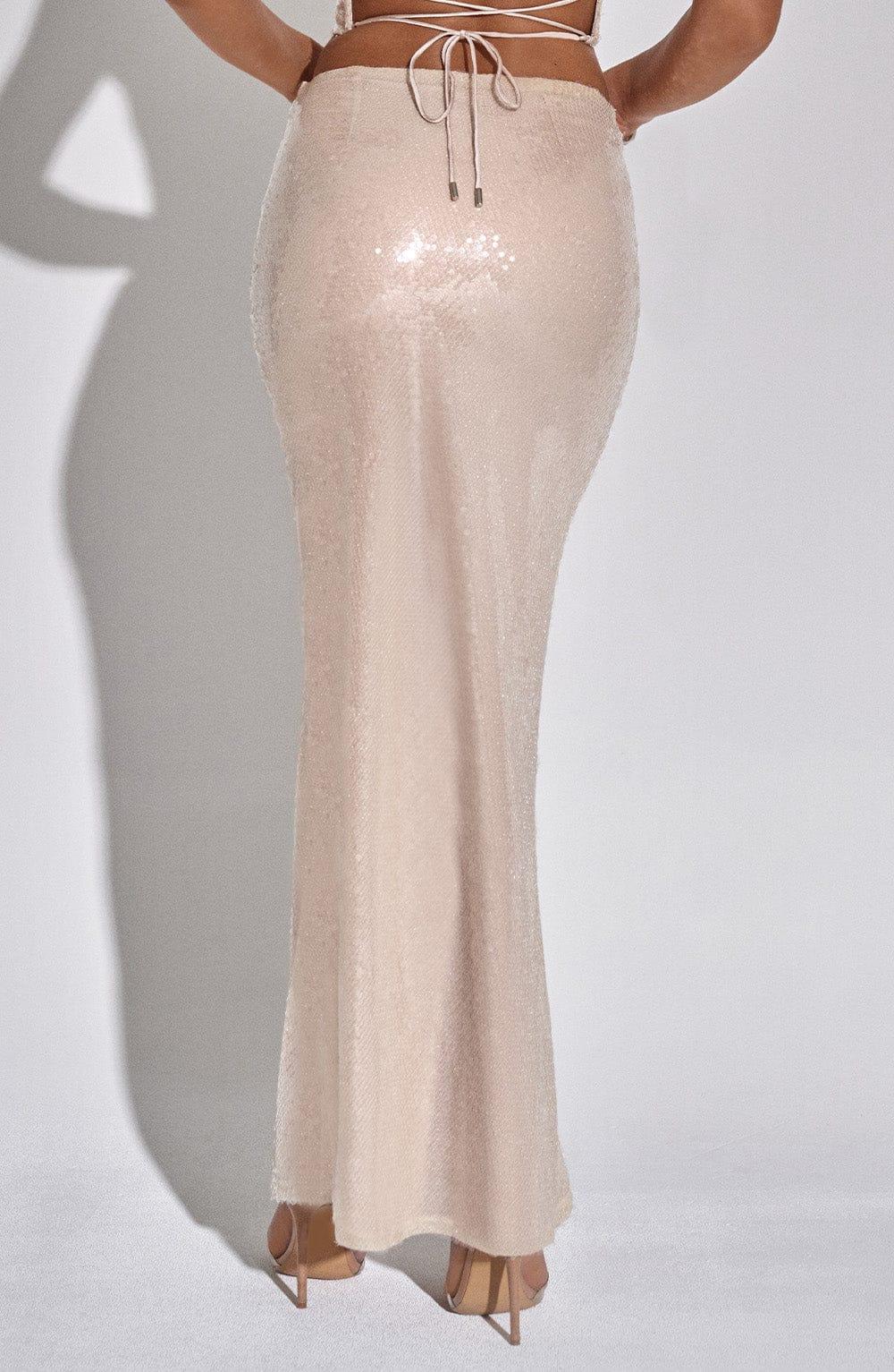 Larisa Maxi Skirt - Nude Product Image