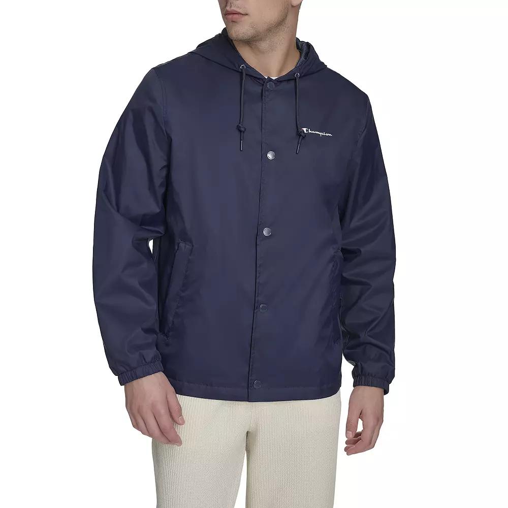Men's Champion® Rain Coach Jacket, Size: Large, Peacoat Product Image