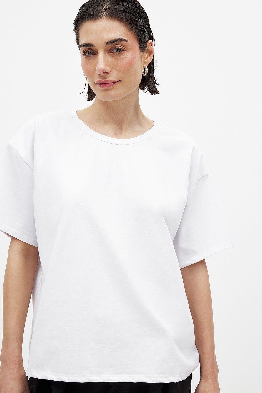 Round Neck Oversized Heavy Tee Product Image