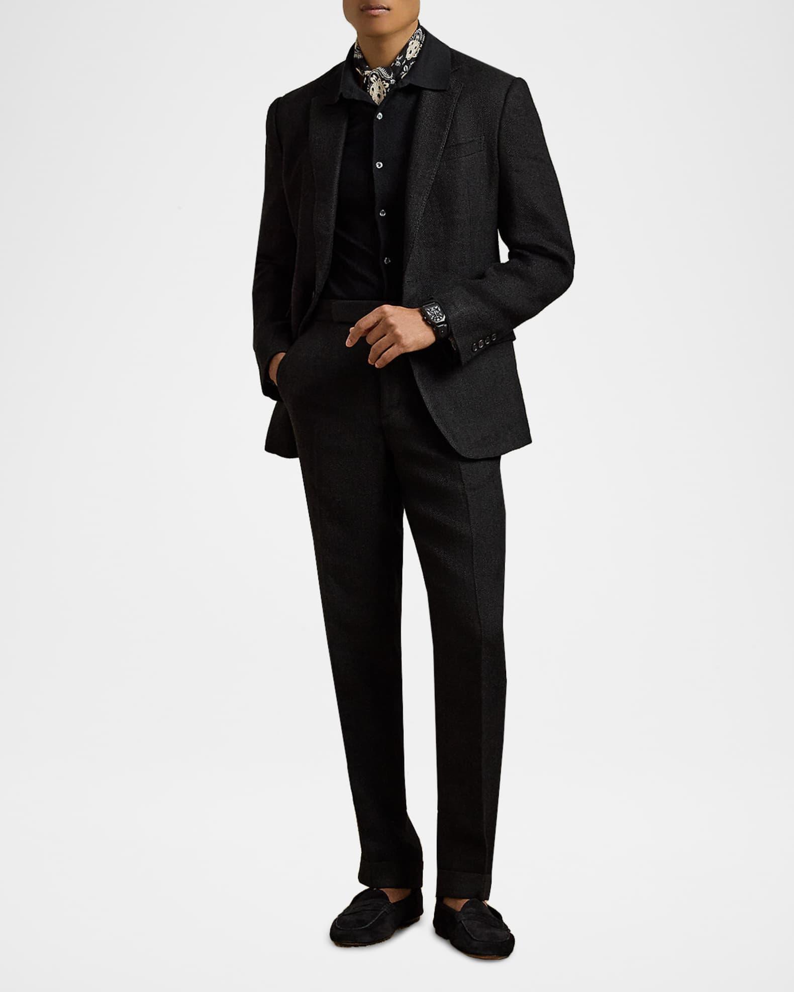 Men's Textured Mulberry Silk and Cotton Shirt Sweater Product Image