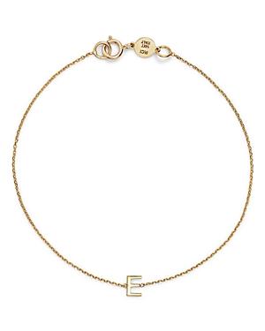 Womens 14K Yellow Gold Initial Charm Bracelet Product Image