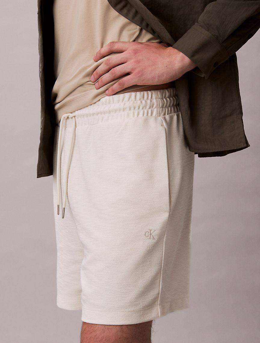 Cotton Blend Boucle Pull-On Shorts  Product Image