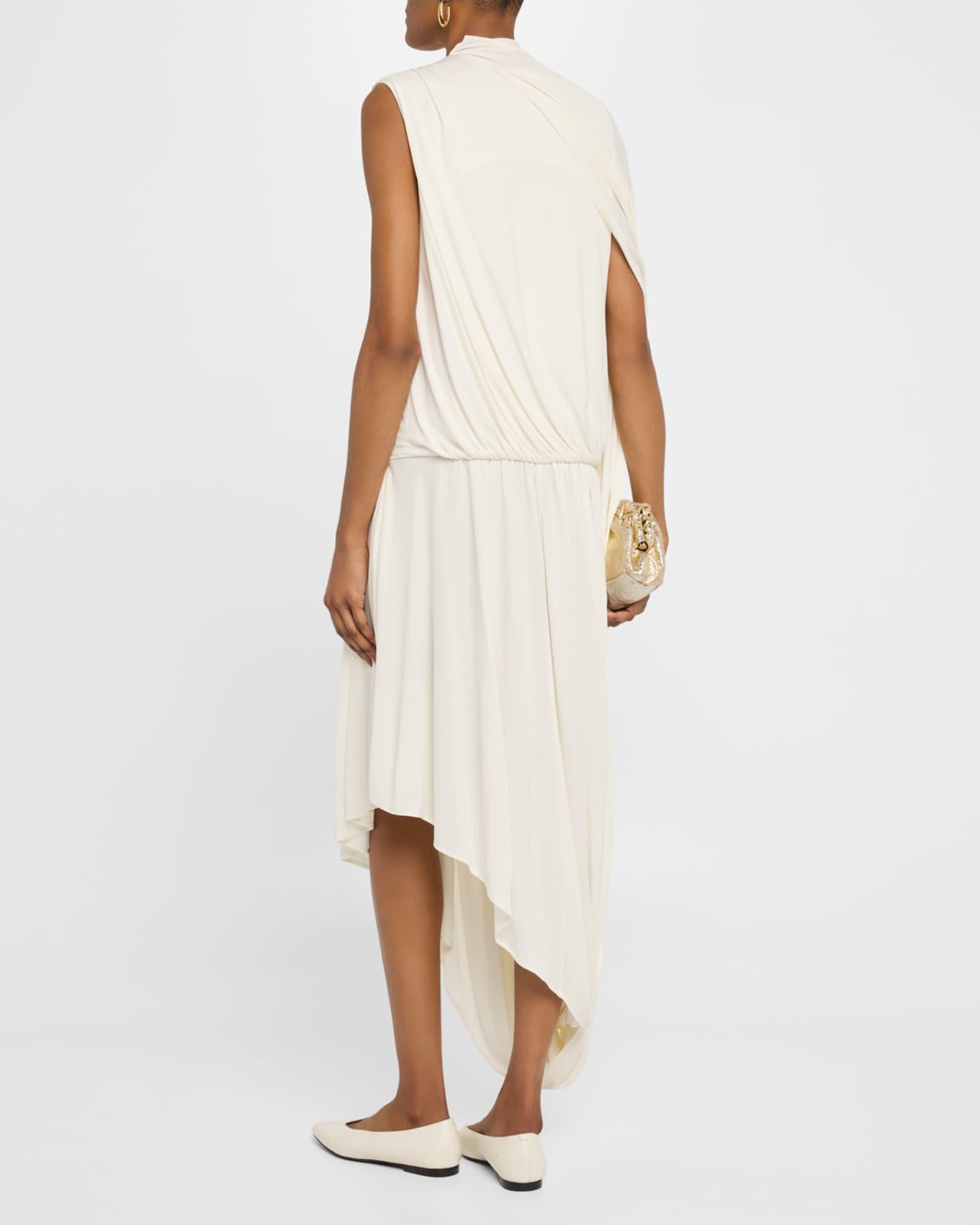 Jersey Draped Tail Dress Product Image