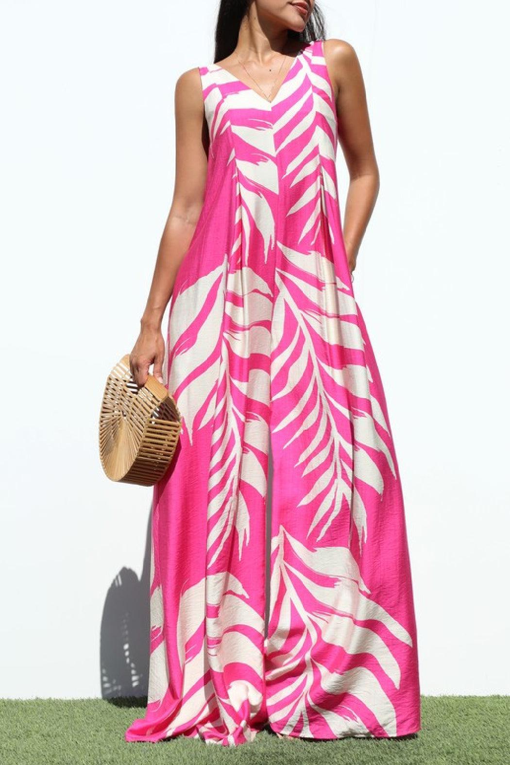 Pink Pocketed Jumpsuit Product Image