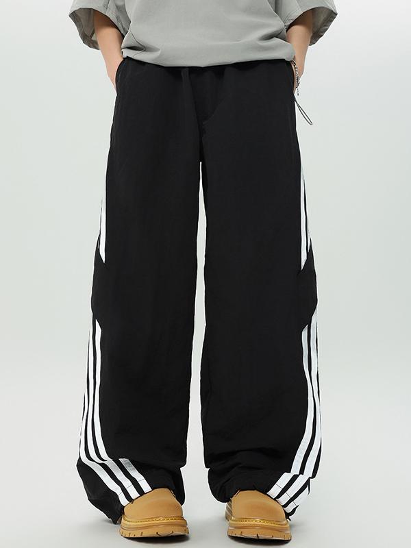 Stripe Print Wide Leg Pants Product Image