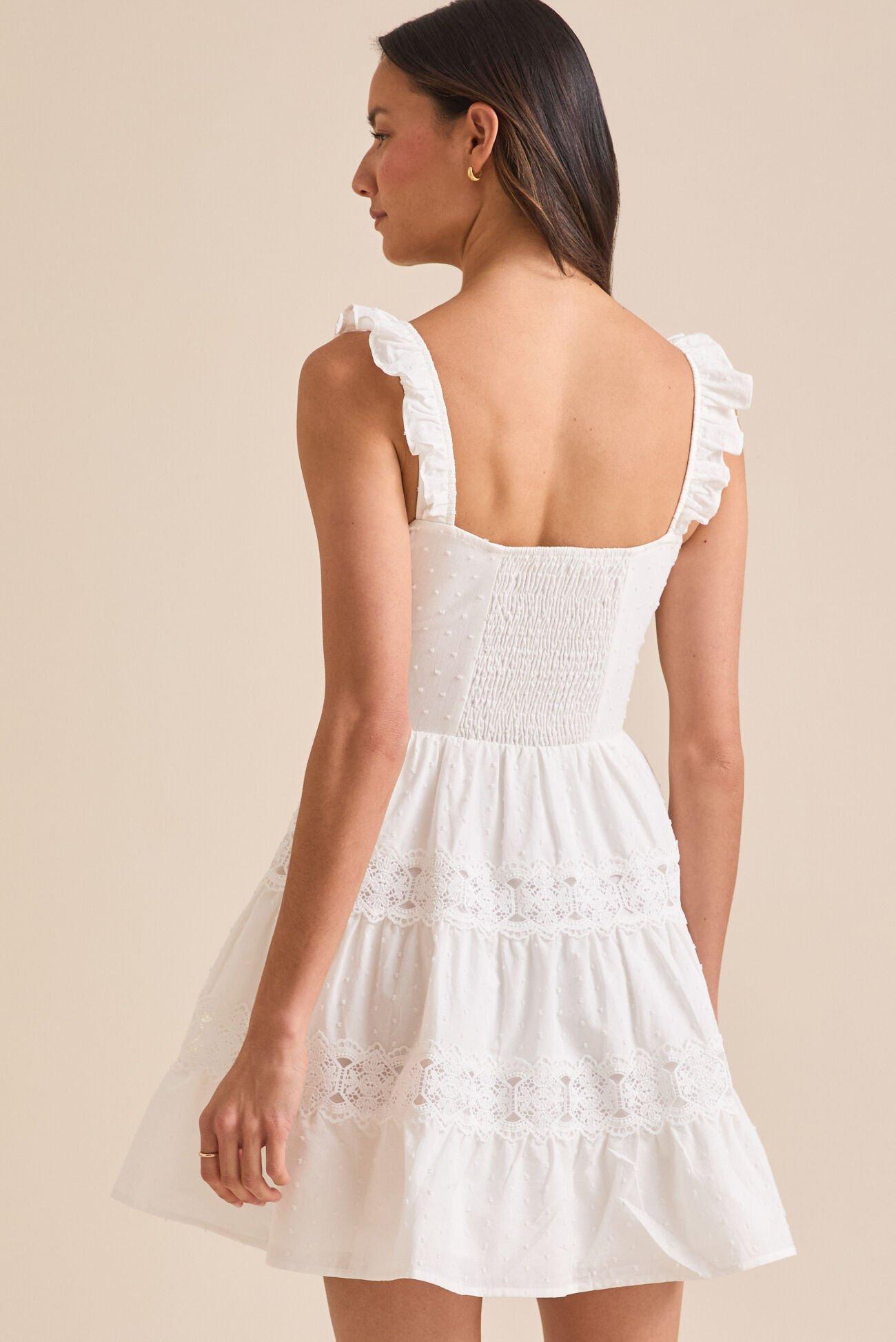 Andi Clip Dot Mini Dress Product Image