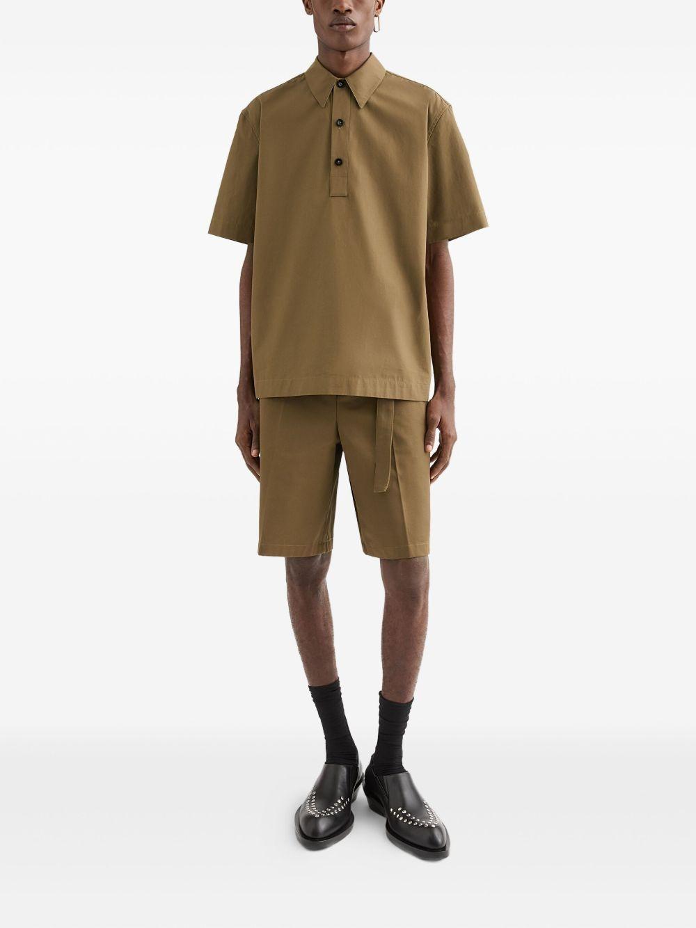 cotton taffeta polo shirt Product Image