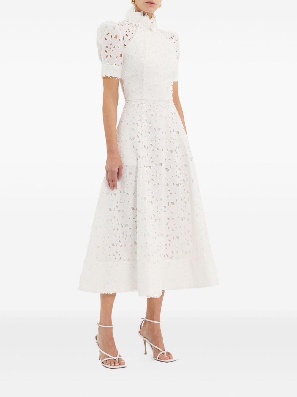 embroidered midi dress Product Image