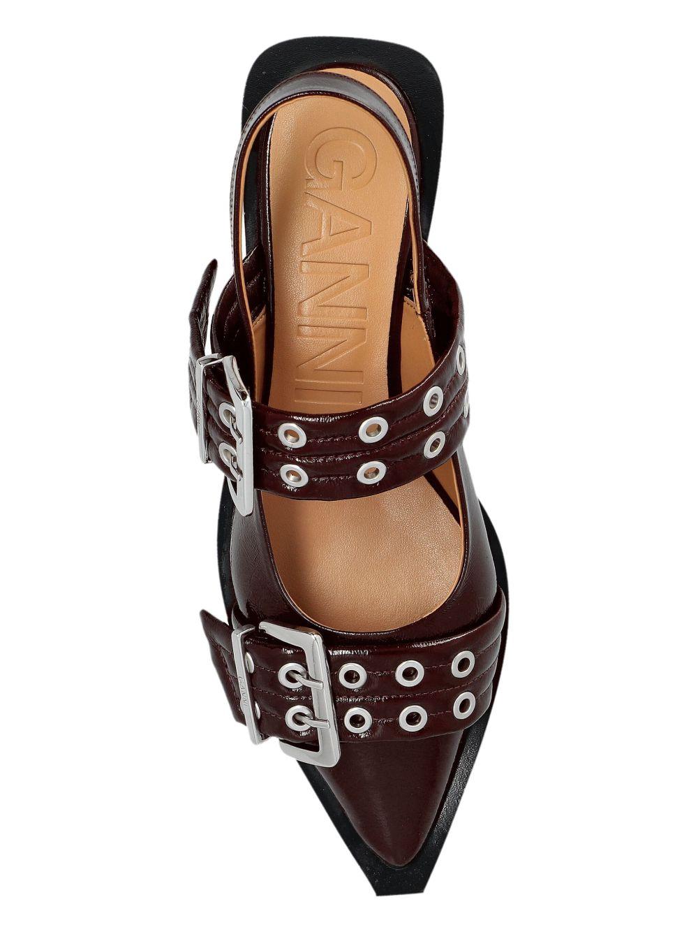 buckle ballerina shoes Product Image