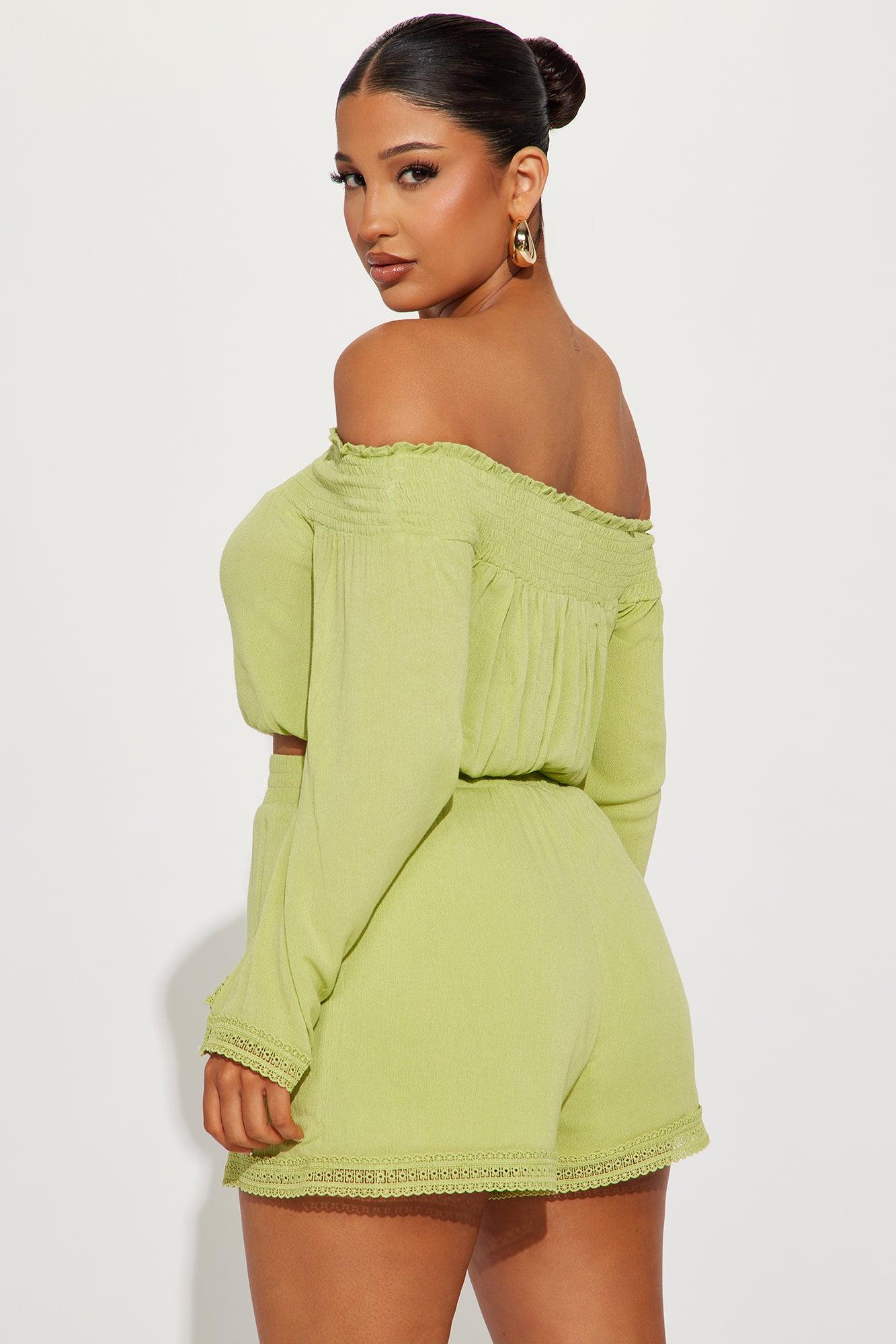 Down Time Short Set - Green Product Image