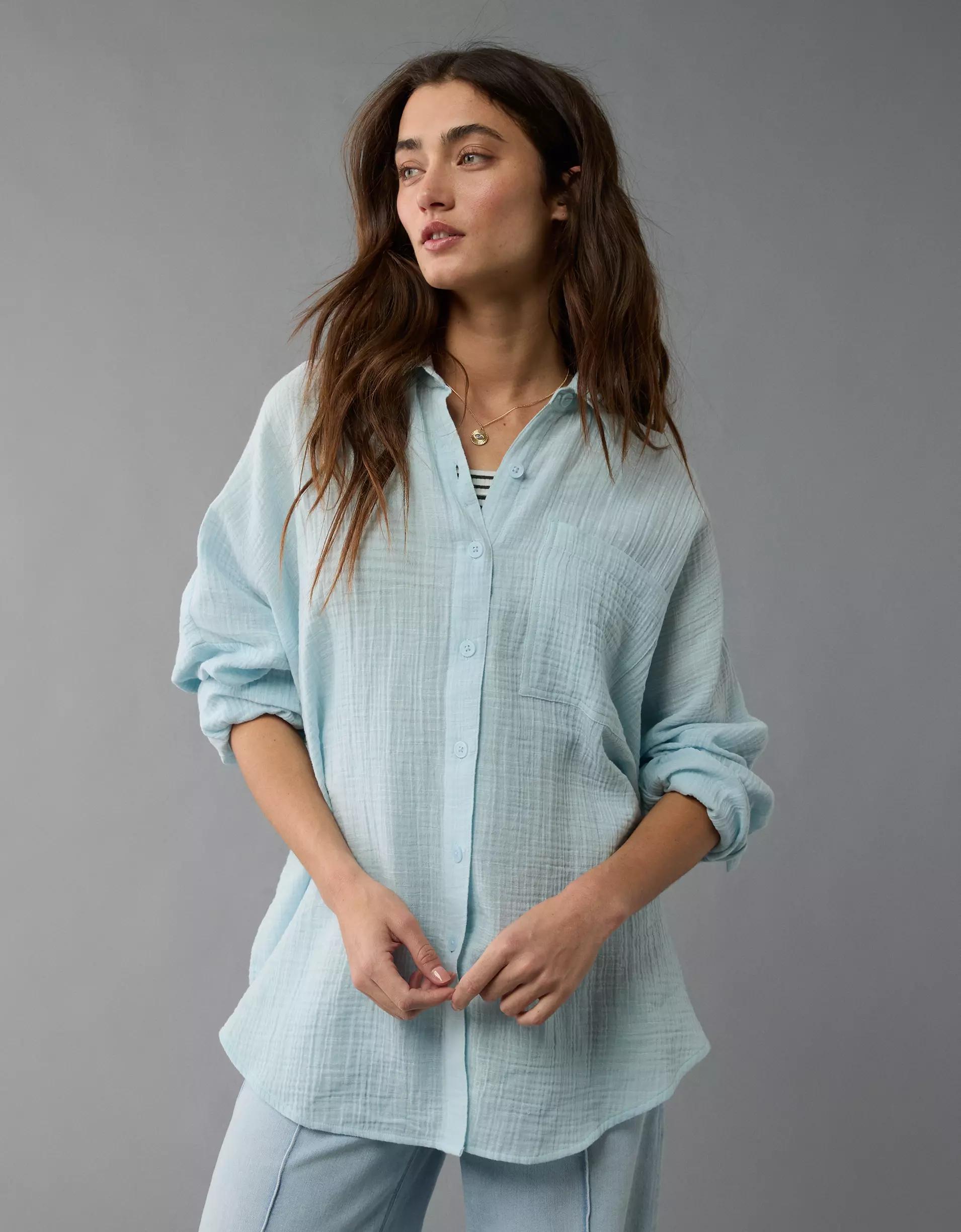AE Go Big Oversized Shirt Product Image