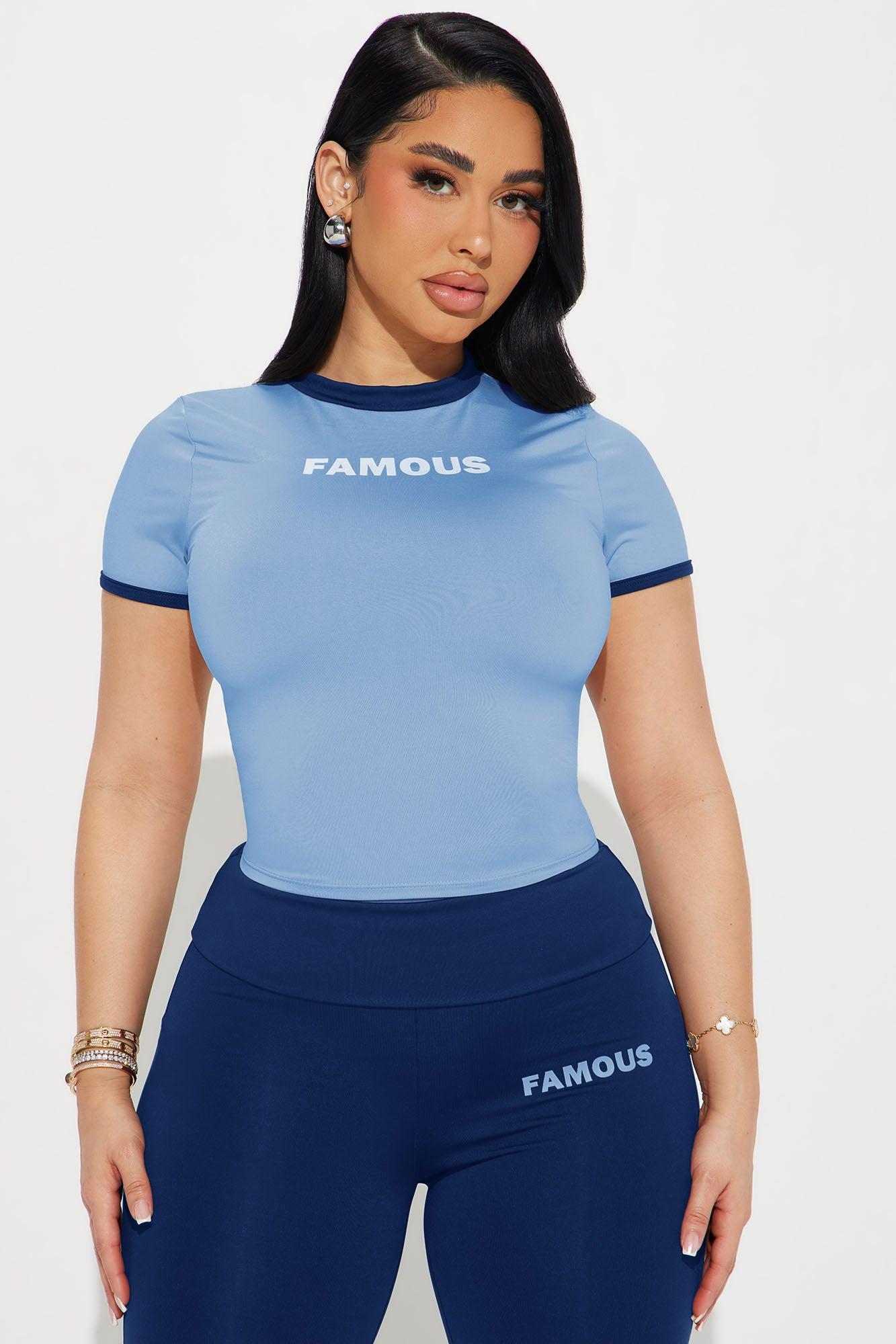 Almost Famous Pant Set - Navy/combo Female Product Image