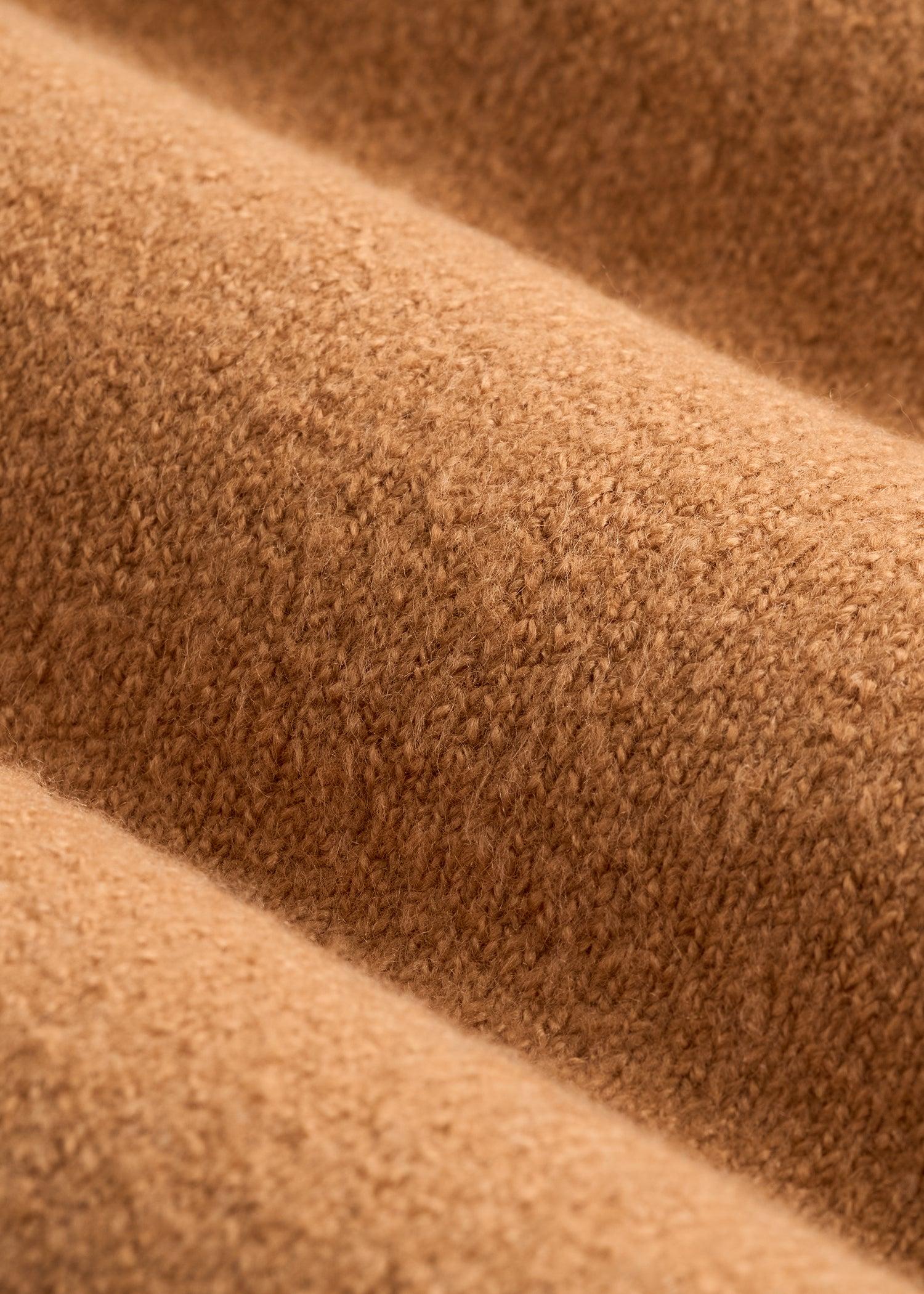 Rolled Mock Neck Sweater for Tall Women in Caramel Female Product Image