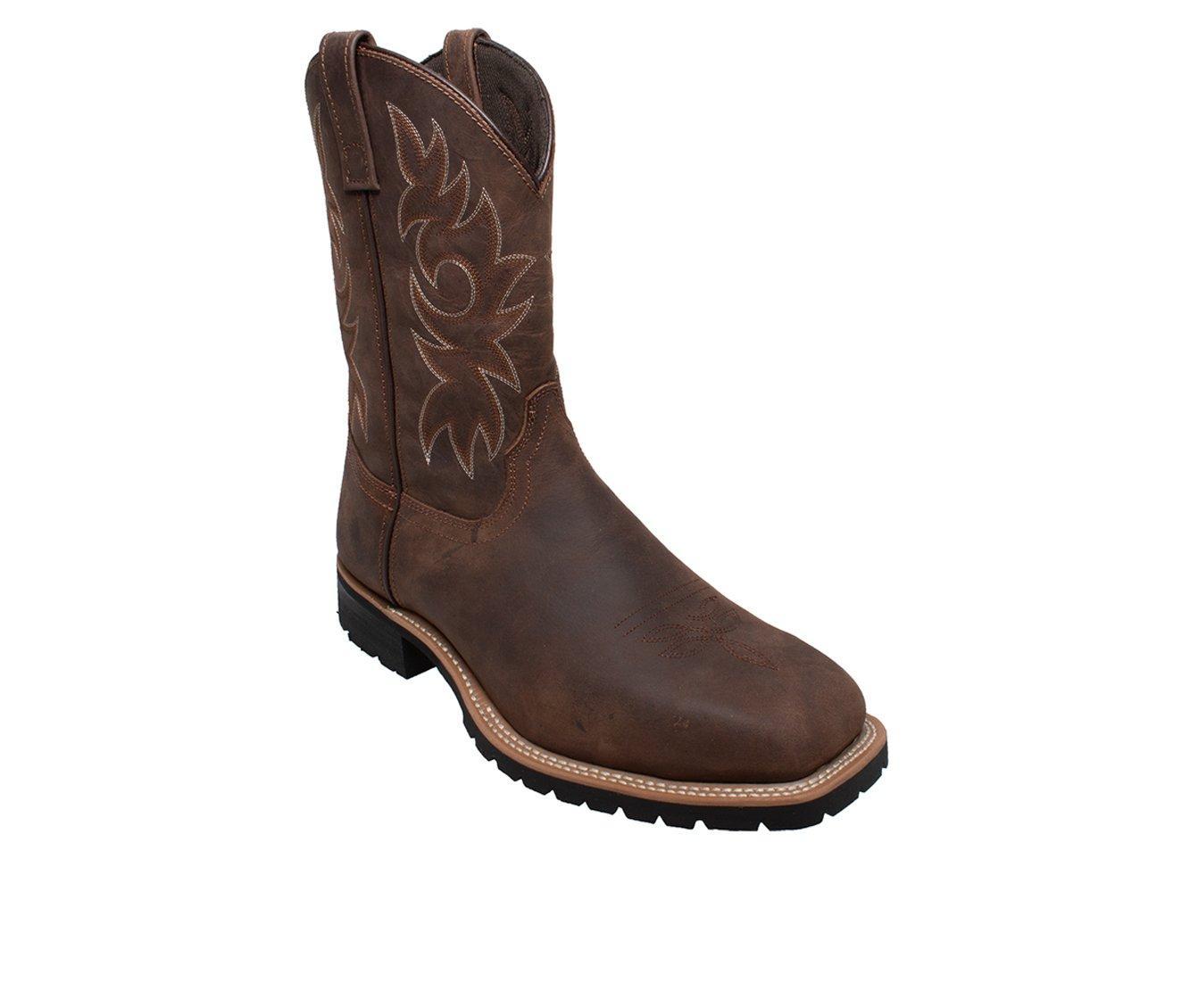 Men's AdTec 12" Steel Toe Work Western Cowboy Boots Product Image