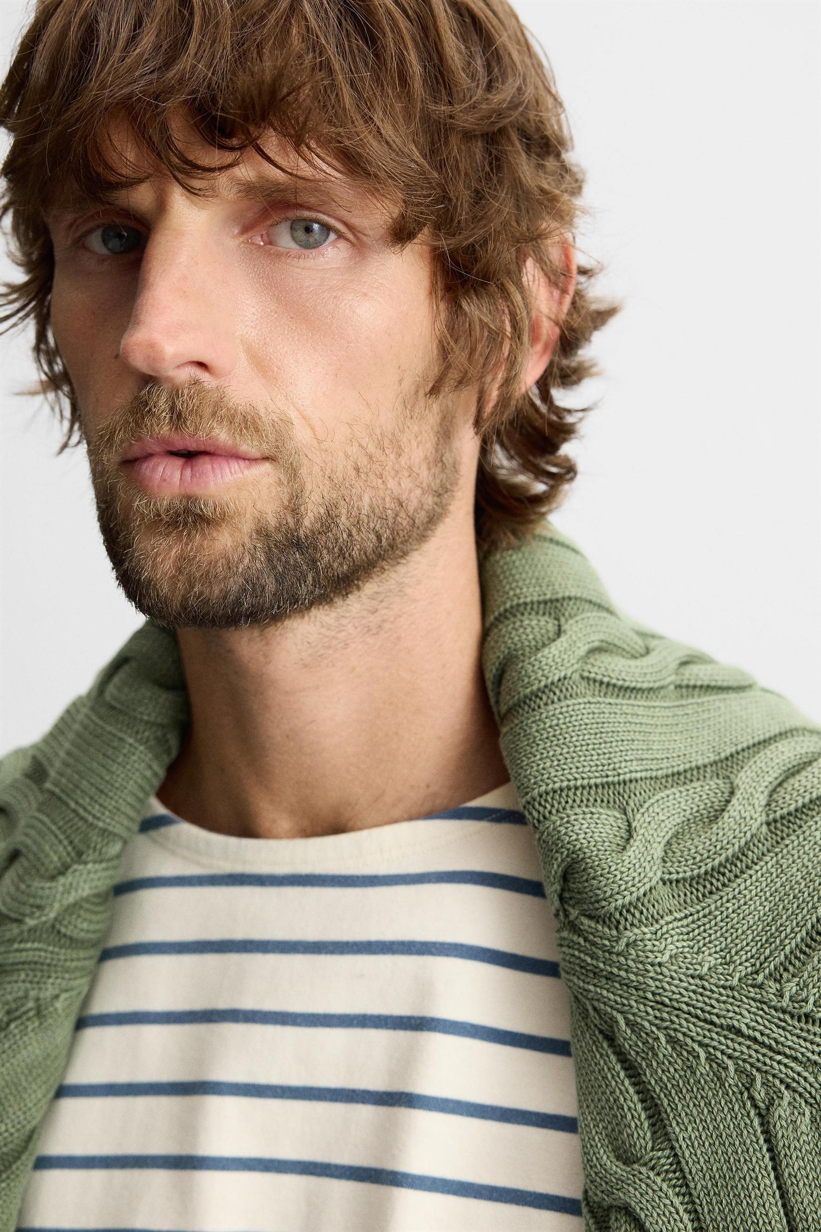 STRIPED JACQUARD T-SHIRT Product Image