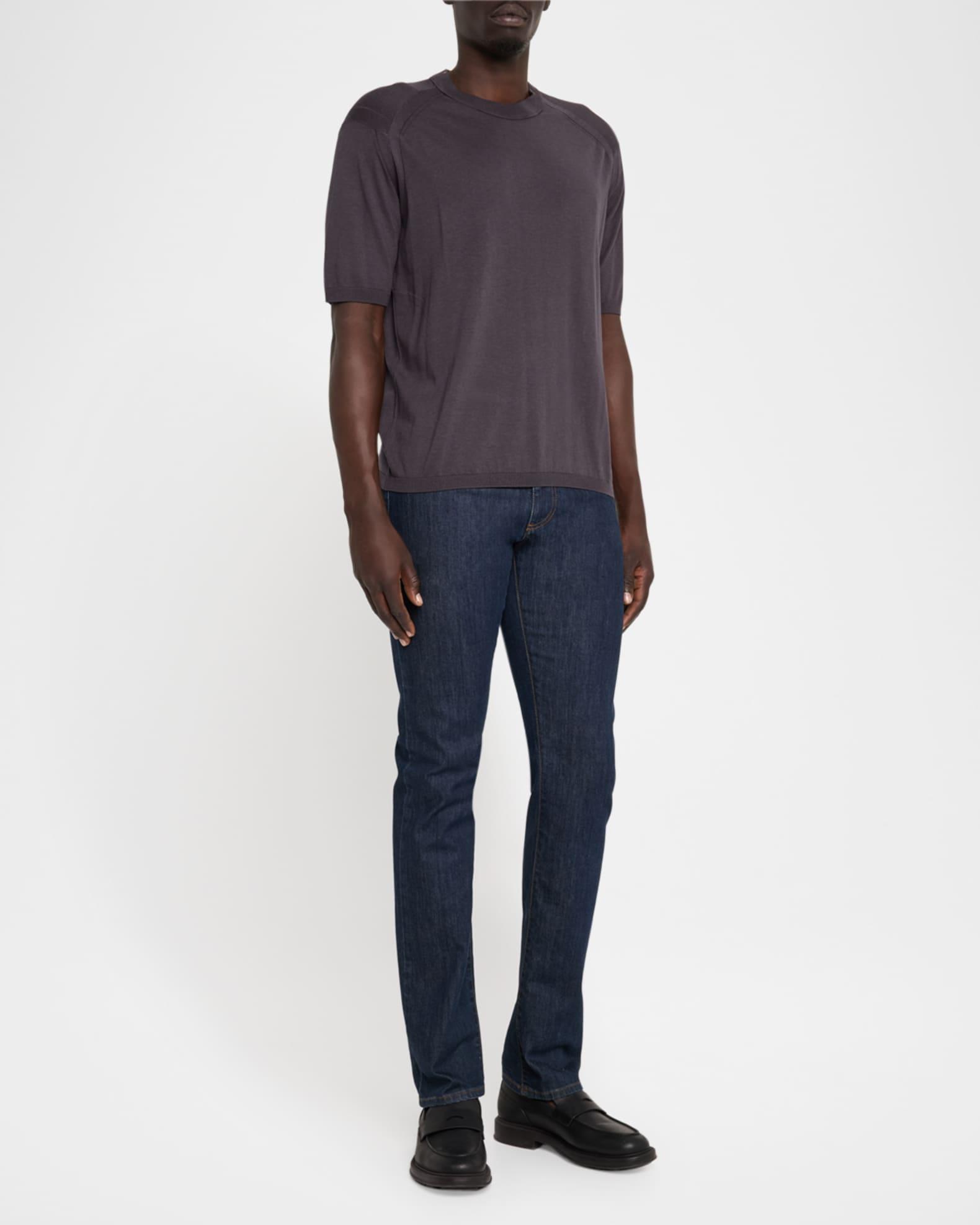 Men's Lyocell, Cotton and Silk Crewneck T-Shirt Product Image