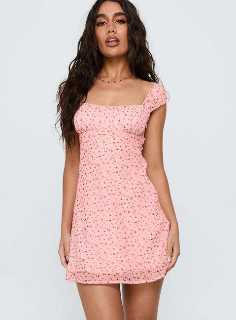 Seyani Mini Dress Pink Product Image