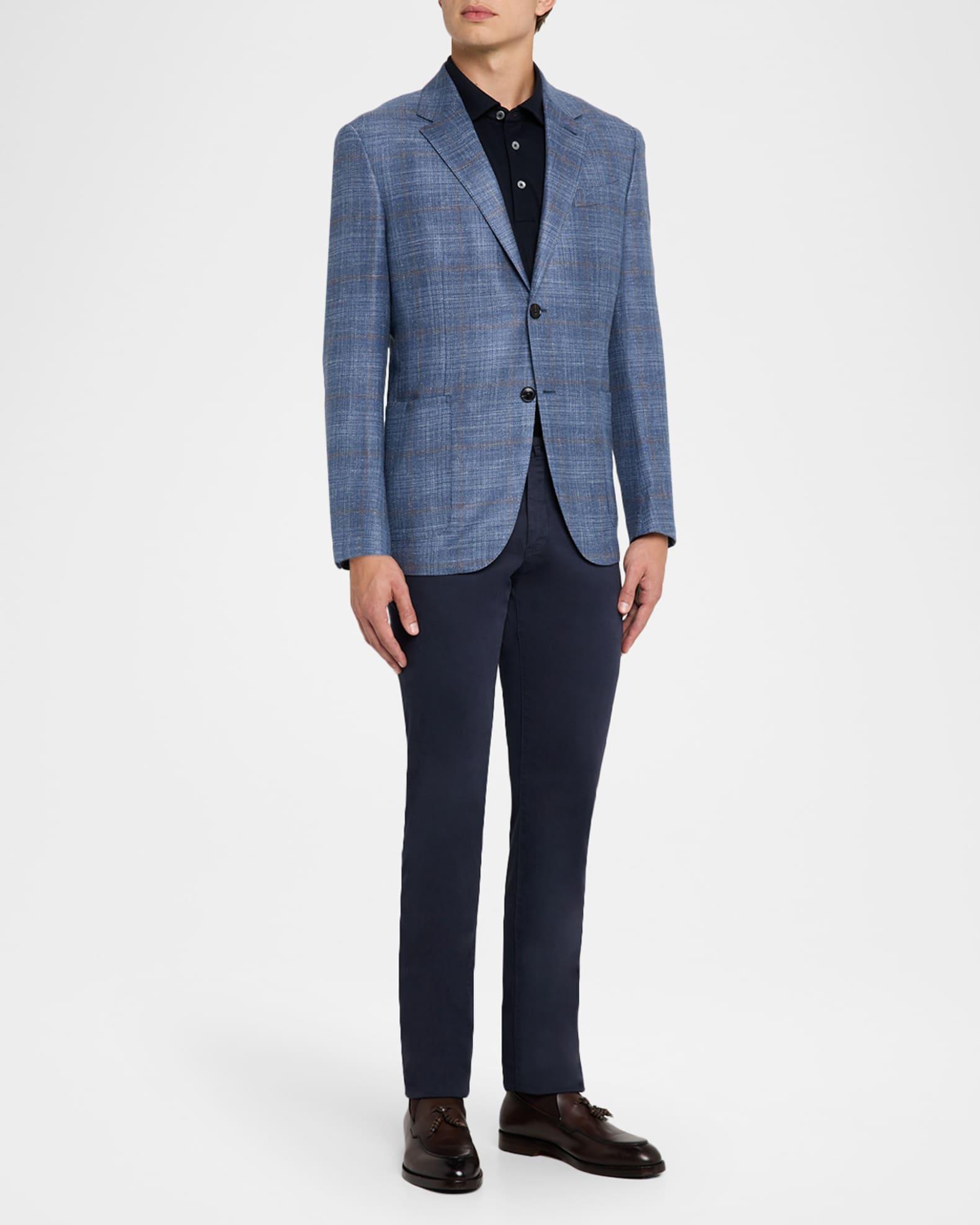 Men's Melange Windowpane Winter Crossover Sport Coat Product Image