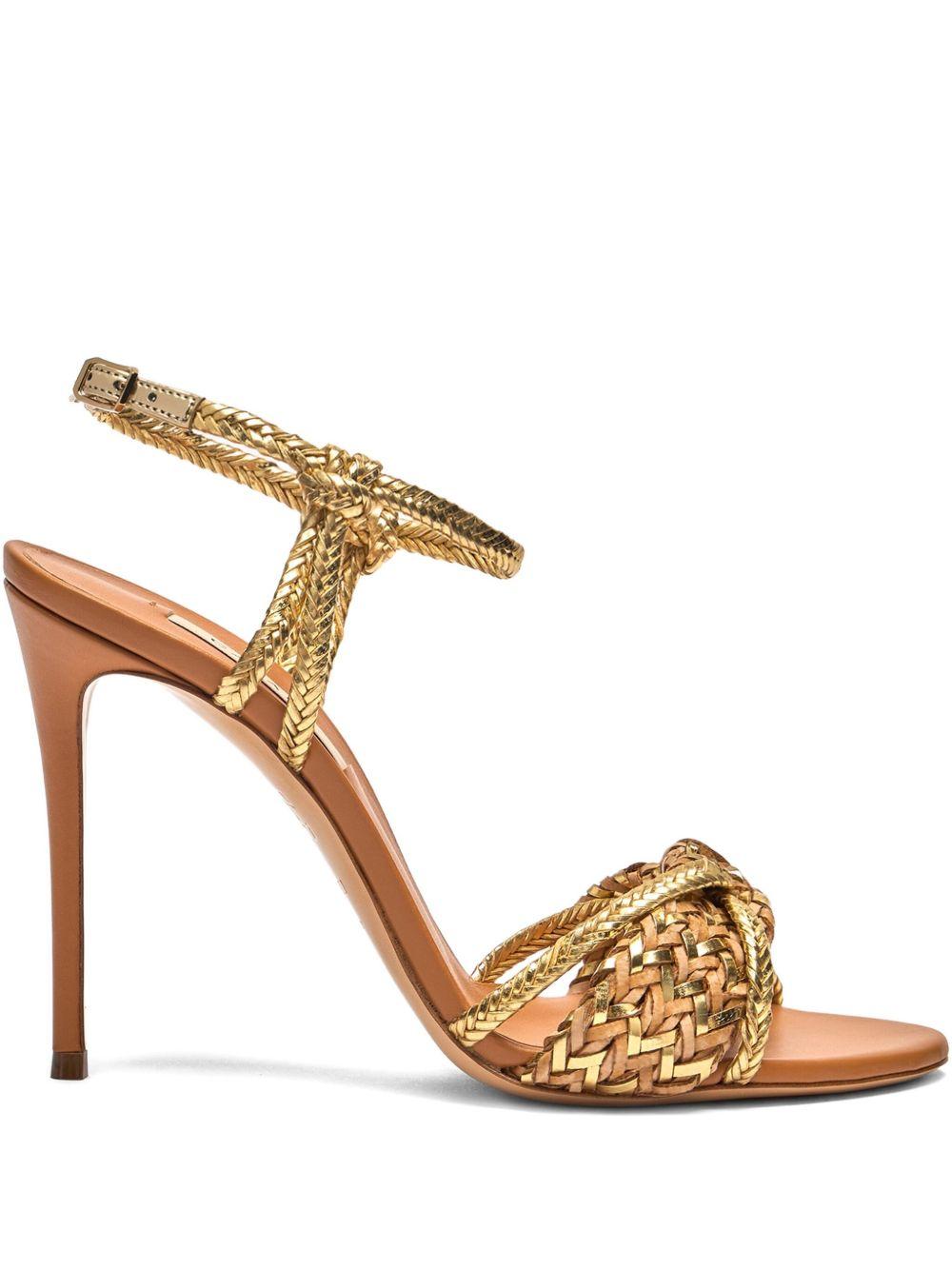 100mm braided-strap heeled sandals Product Image