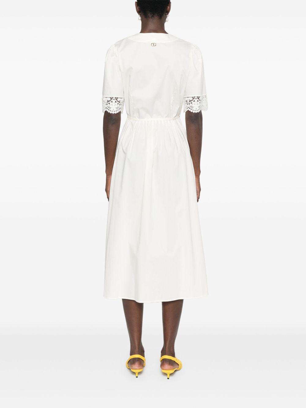 wrap-design midi dress Product Image