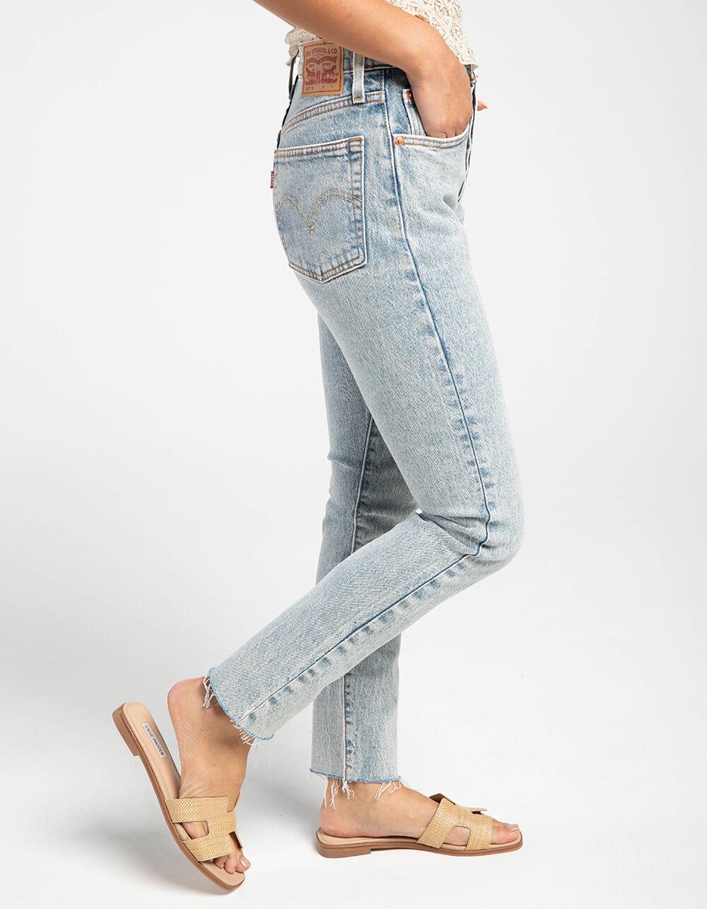 LEVI'S 501 Womens Skinny Jeans - Wave Goodbye - LT STONE Product Image