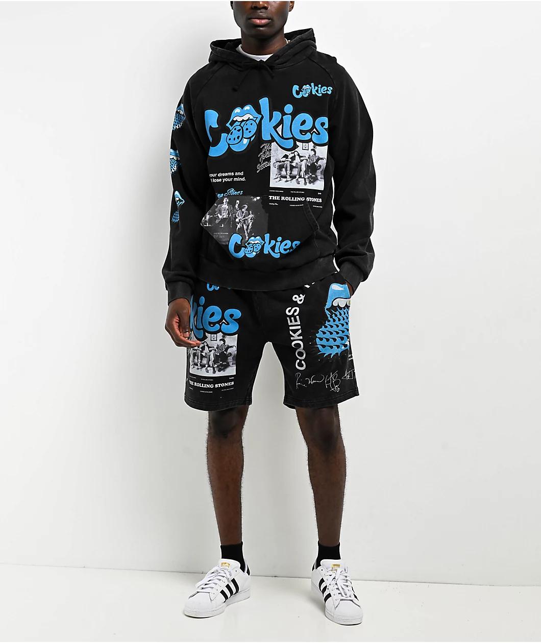 Cookies x The Rolling Stones Arch Black Wash Hoodie Product Image