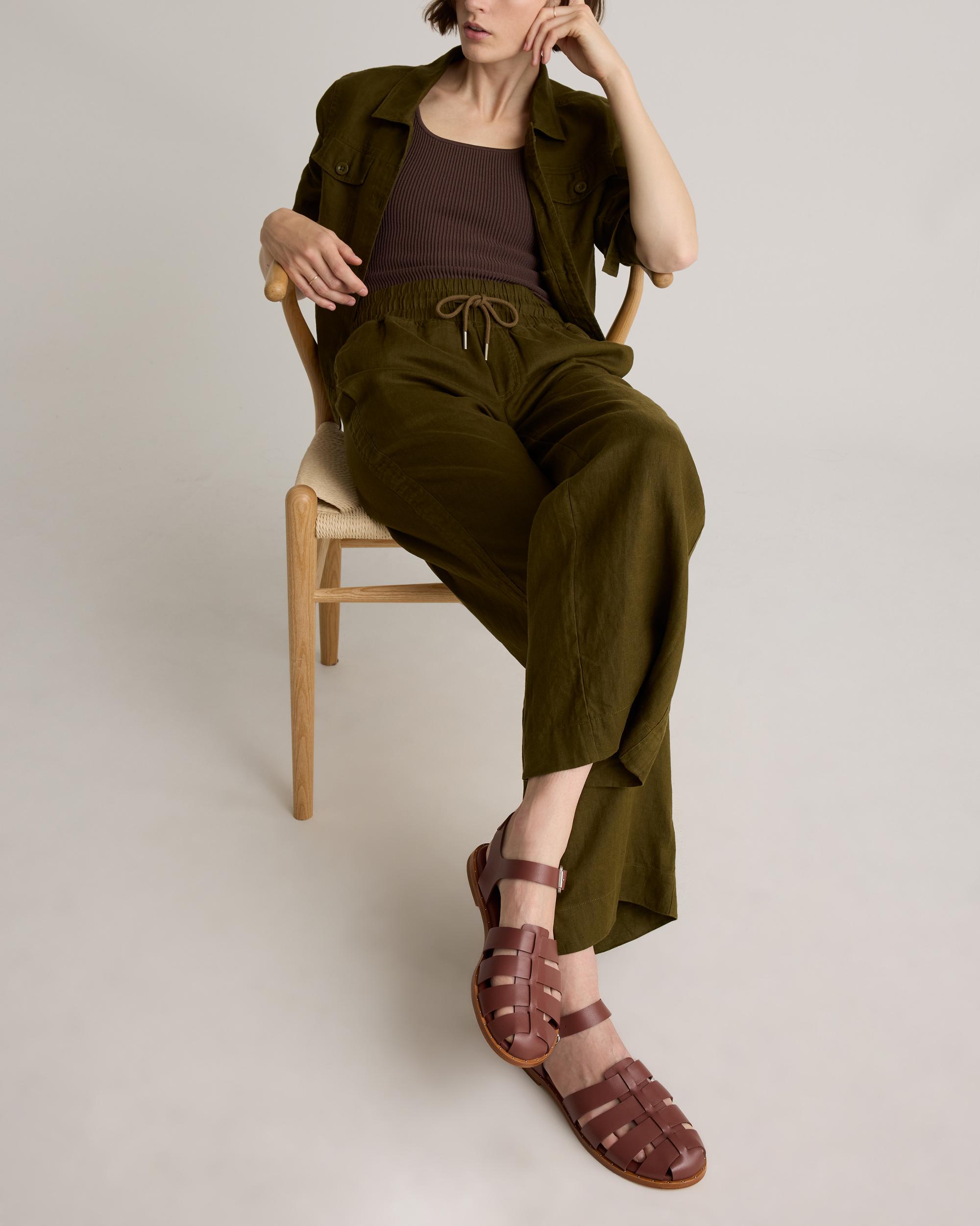 Quince | Women's Italian Leather Fisherman Sandal Product Image