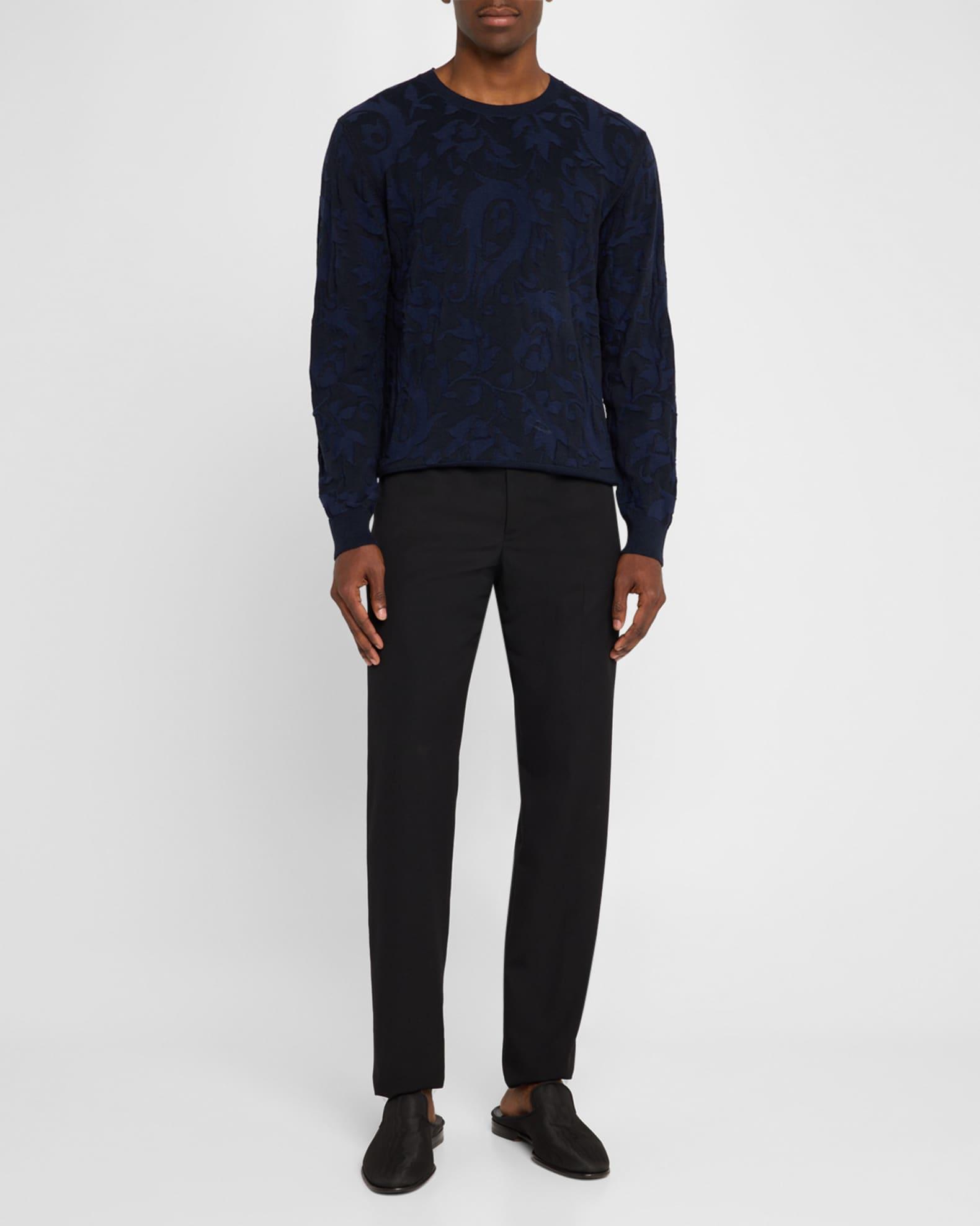 Men's Jacquard Cotton-Cashmere Sweater Product Image